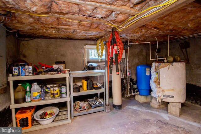 view of basement