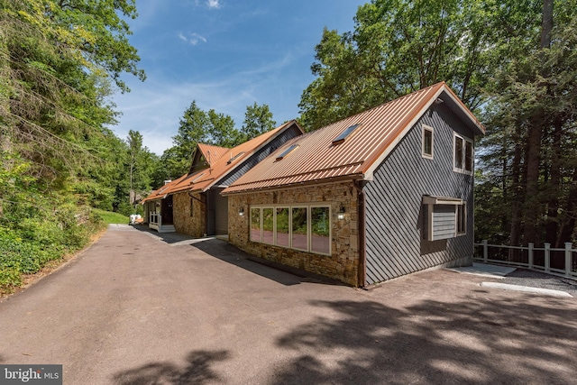 view of front of house with a patio