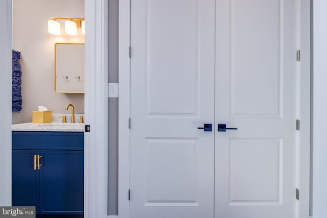 bathroom featuring vanity