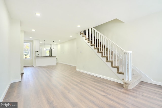 interior space with wood-type flooring