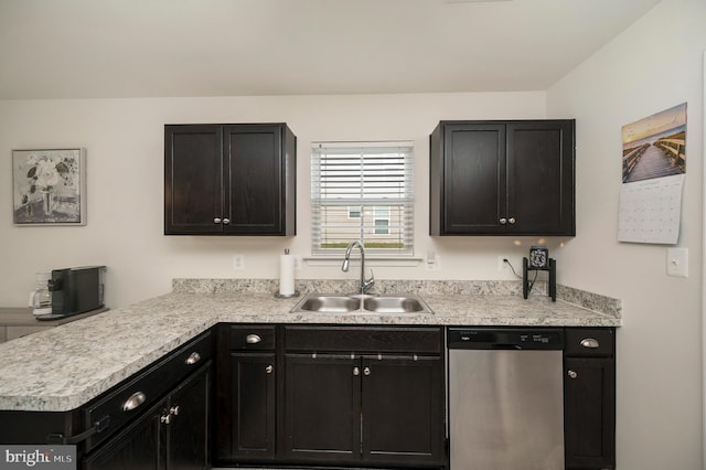 kitchen featuring sink and stainless steel dishwasher