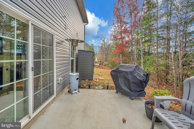 view of patio / terrace featuring grilling area