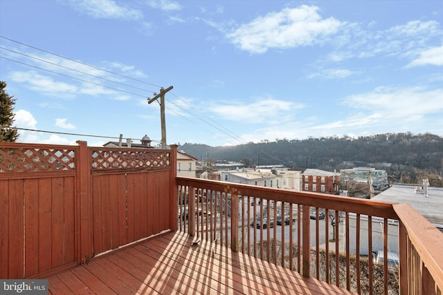 view of wooden terrace