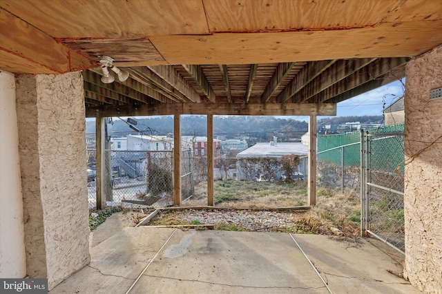 view of patio / terrace featuring ceiling fan