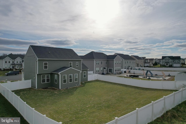 exterior space with a lawn