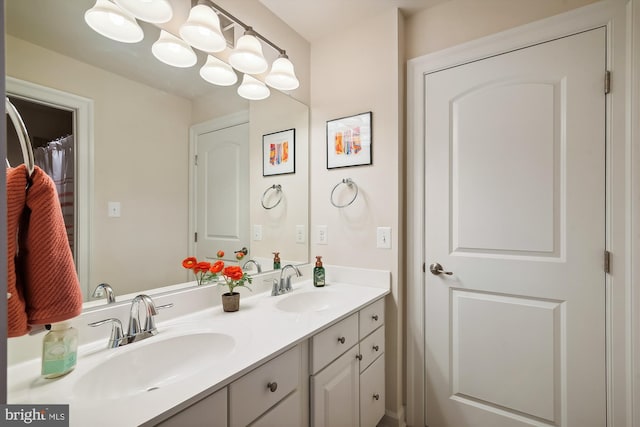 bathroom featuring vanity