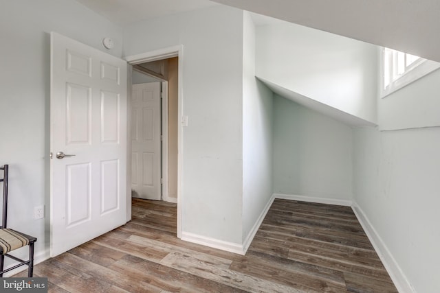 interior space with wood-type flooring