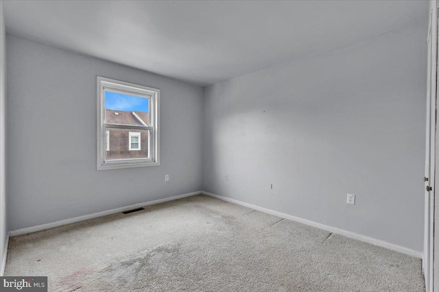 view of carpeted empty room