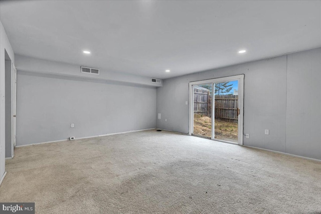 view of carpeted empty room