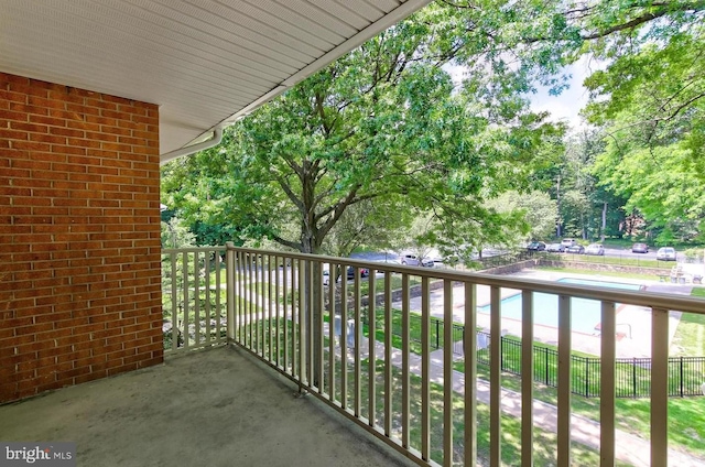 view of balcony