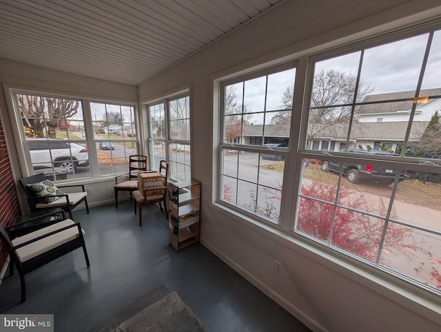 view of sunroom / solarium