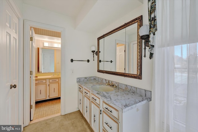 bathroom with vanity