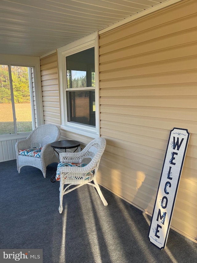 exterior space with covered porch