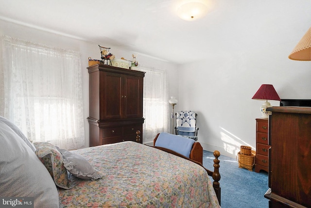 bedroom featuring carpet flooring