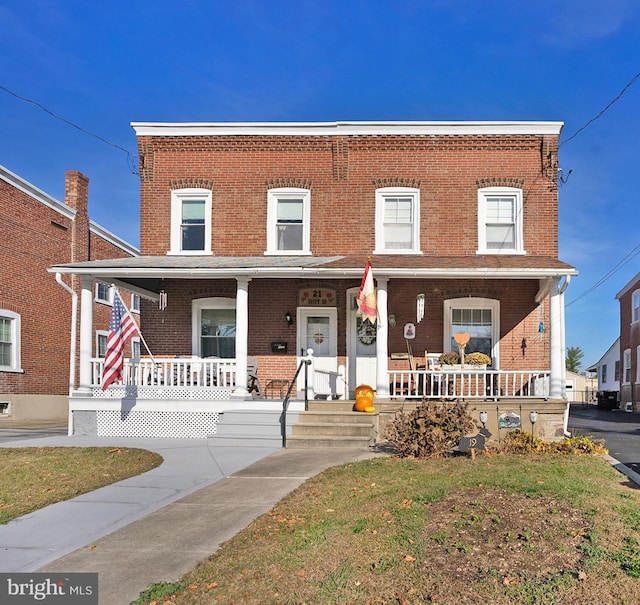 multi unit property with covered porch