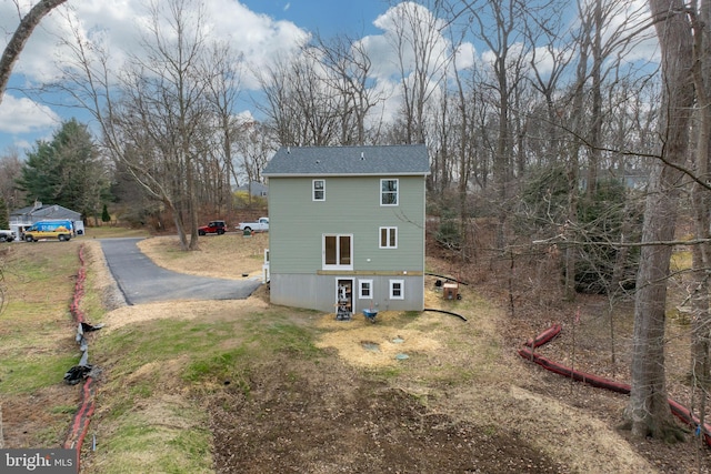 view of rear view of property