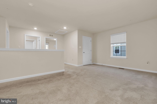 view of carpeted empty room