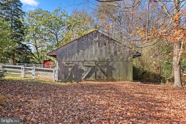 view of outbuilding