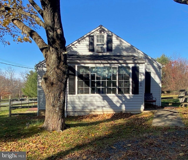 view of side of property