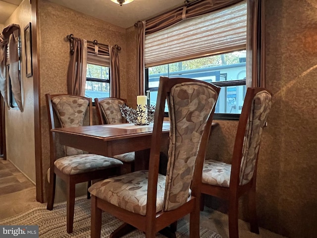 sitting room featuring carpet