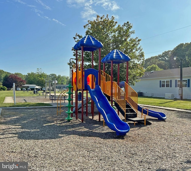 view of jungle gym