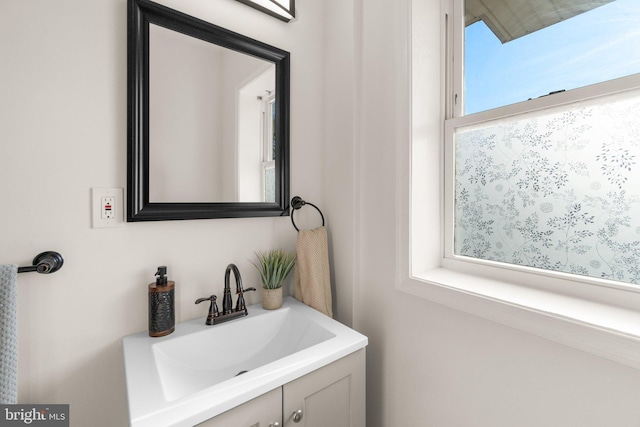 bathroom featuring vanity