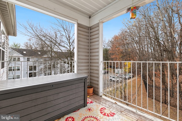 view of balcony