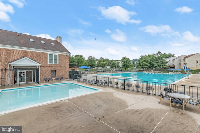 view of pool with a patio