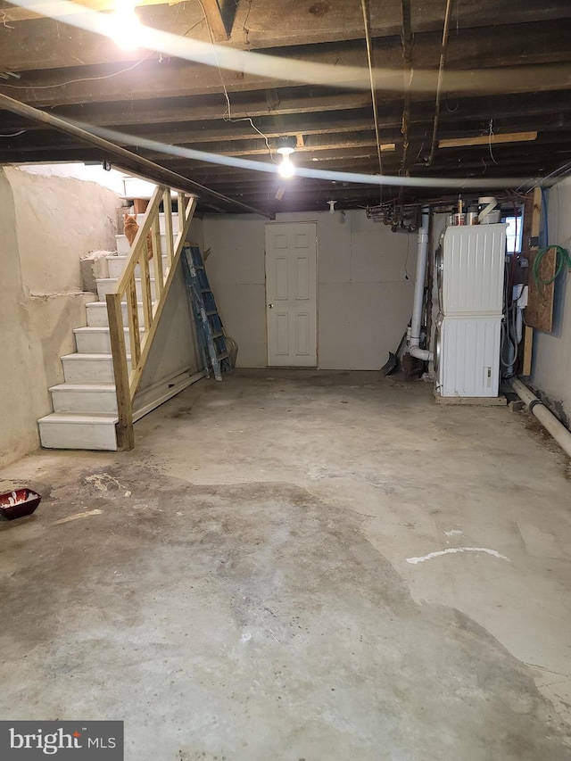 view of basement