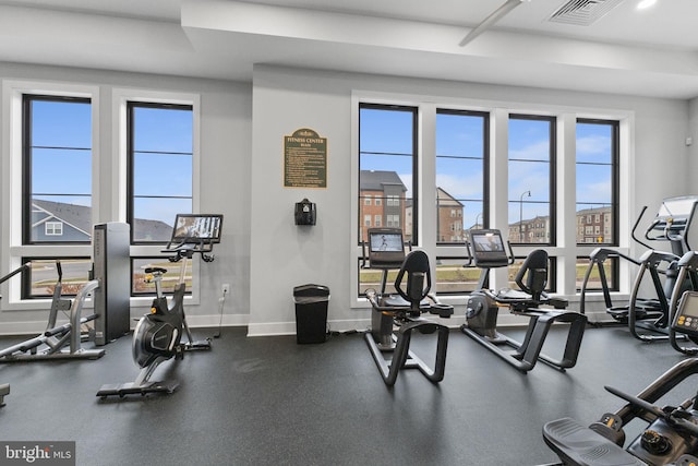 view of exercise room