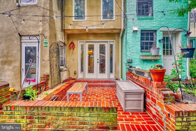 entrance to property with french doors