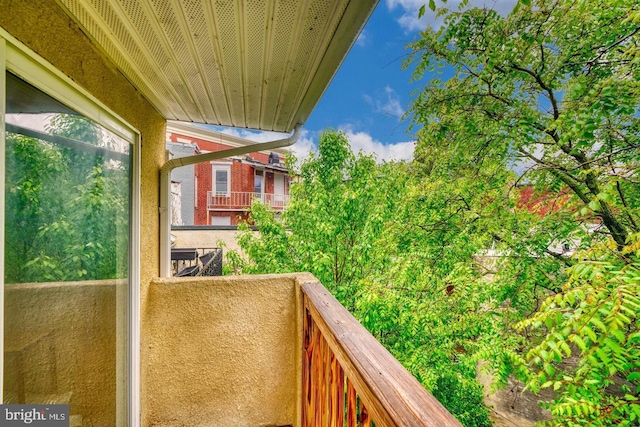 view of balcony