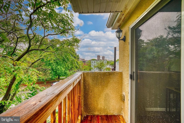 view of balcony