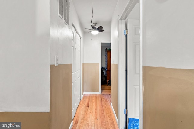 8111 Bird Ln, Greenbelt, MD 20770 - hallway featuring light wood-type flooring