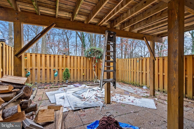 8111 Bird Ln, Greenbelt, MD 20770 - fenced backyard with a patio