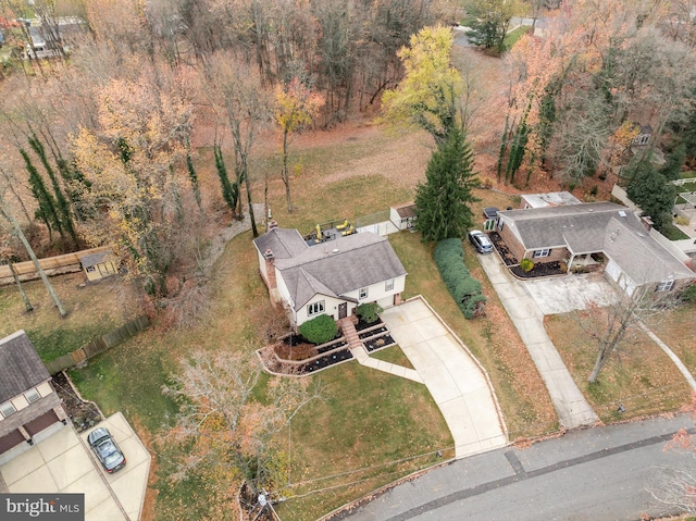 birds eye view of property