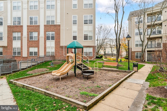 view of jungle gym