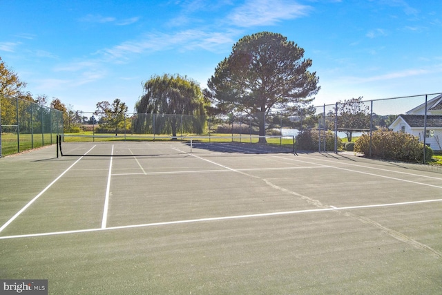 view of tennis court