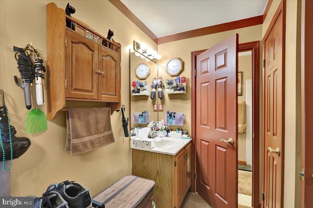 bathroom featuring vanity