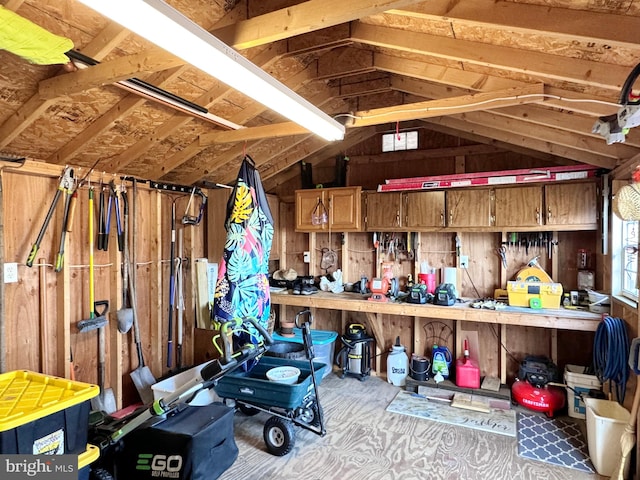 view of storage room