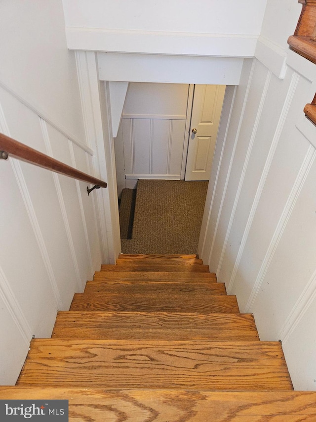 stairs with carpet floors