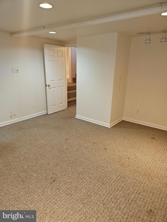 view of carpeted empty room