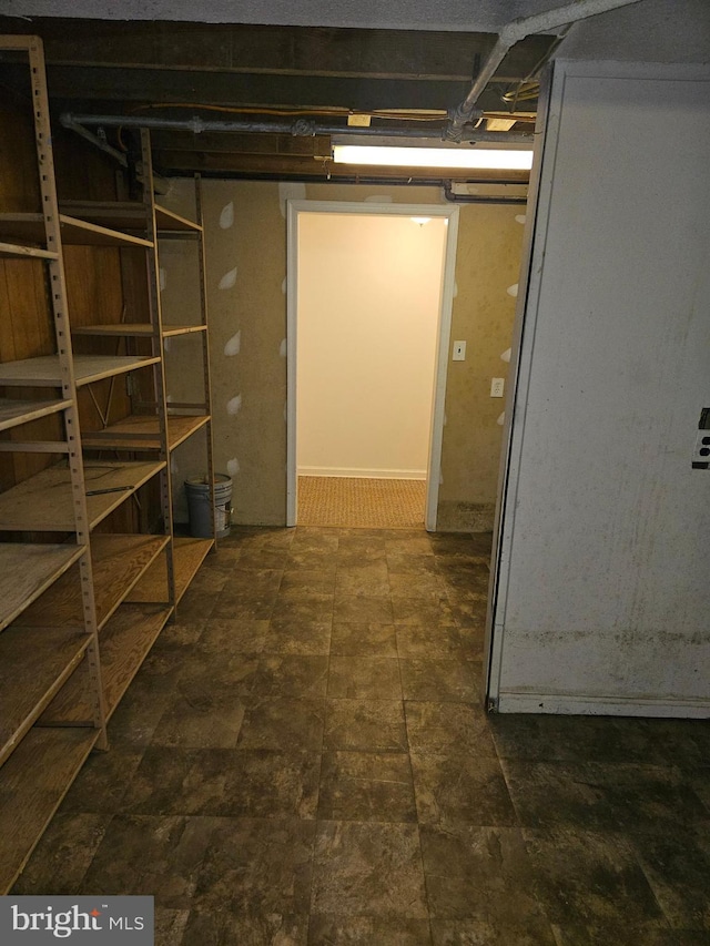 view of basement