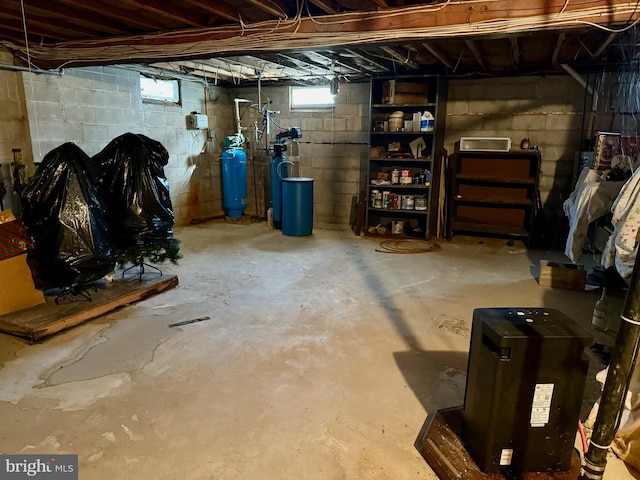 view of basement