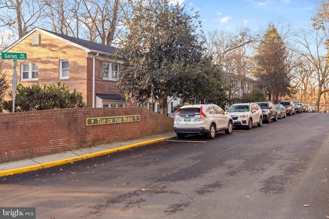 view of car parking