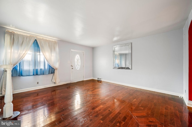 entrance foyer with hardwood / wood-style flooring