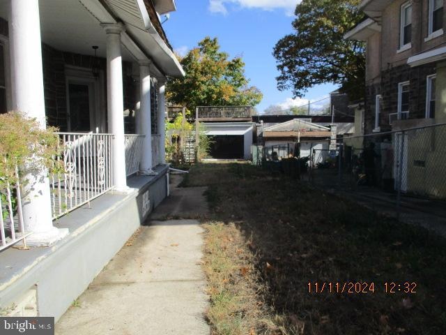 view of home's exterior featuring covered porch