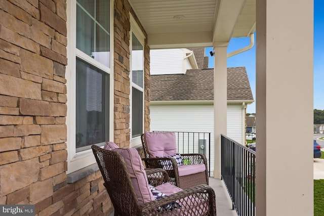 view of balcony