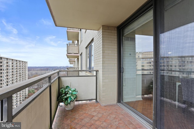 view of balcony