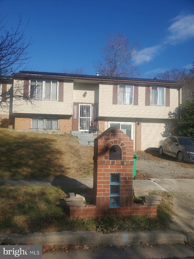 view of split foyer home